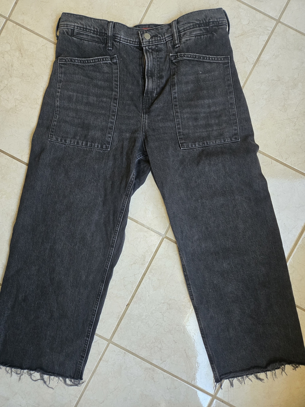 Lucky Brand High-Rise Wide Leg Jeans in Washed Black - Picture 2 of 6